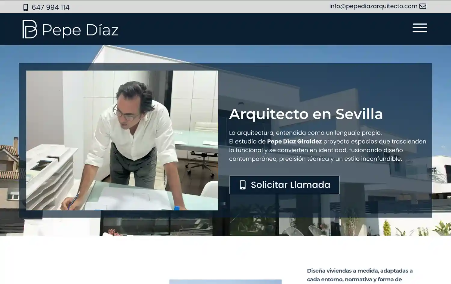 Arquitecto en Sevilla Pepe Díaz